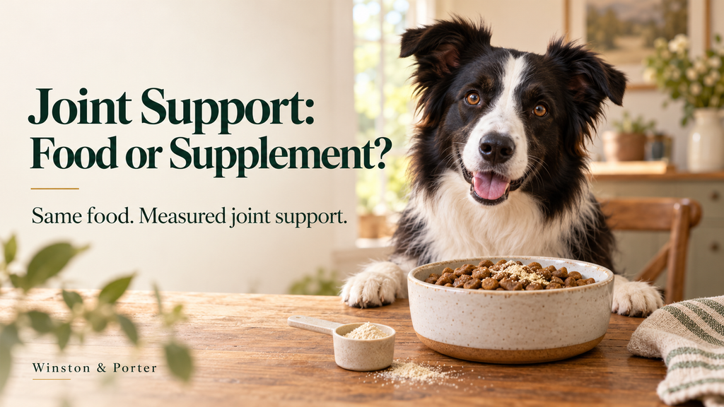 Joint Support Dog Food vs Supplements: Why a Separate Supplement Can Make Sense