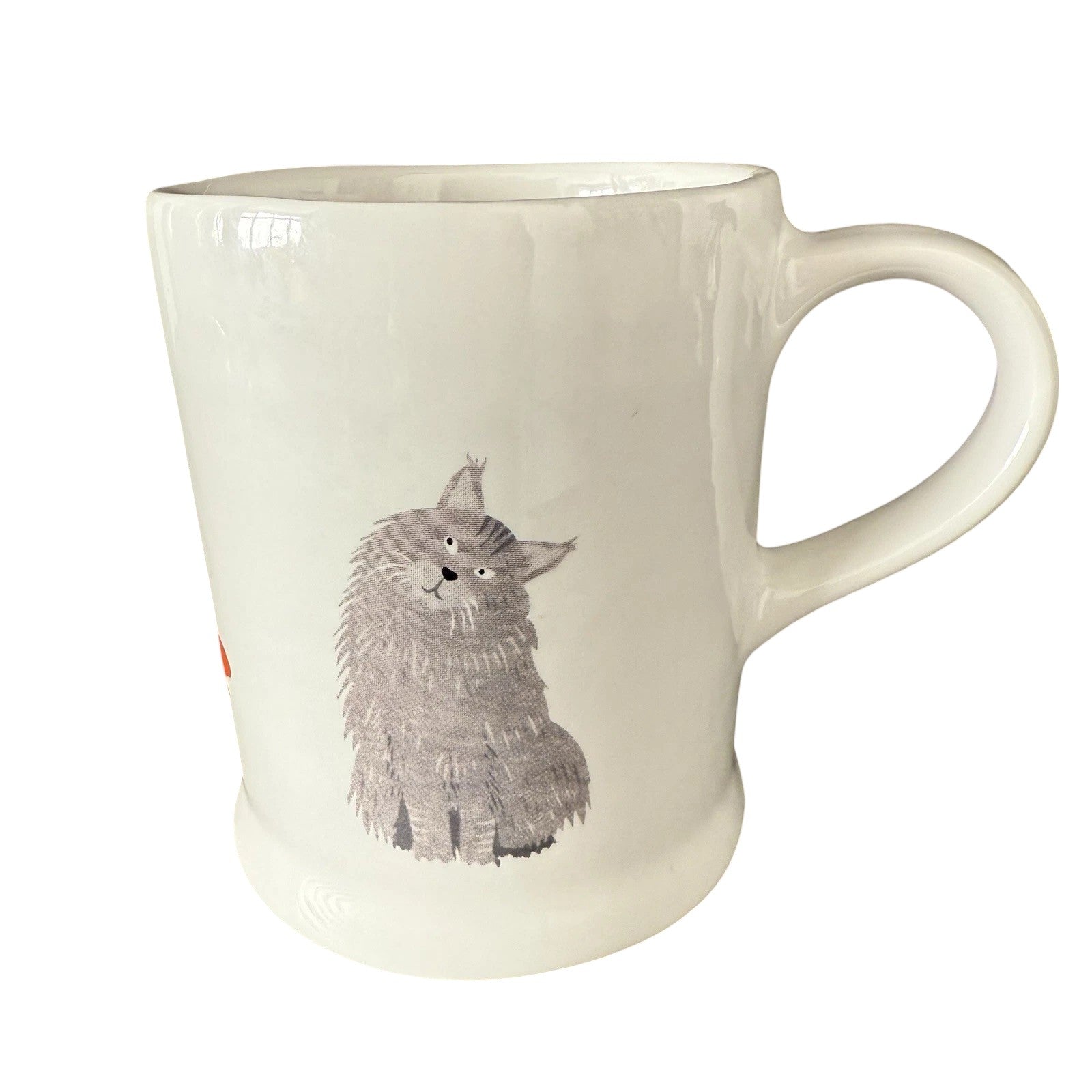 Fenella Smith White Cat Mug