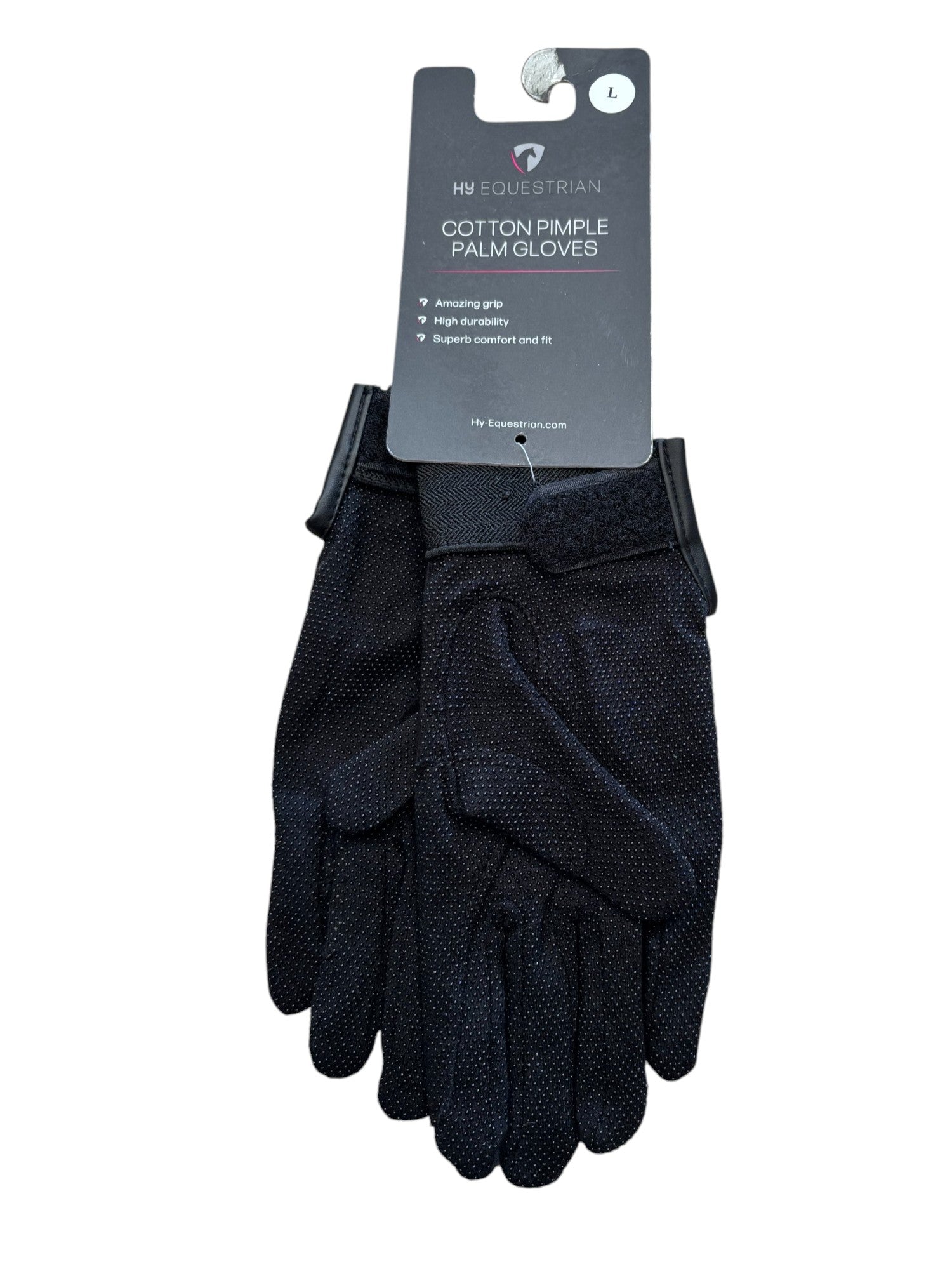 Hy Equestrian Cotton Pimple Palm Gloves