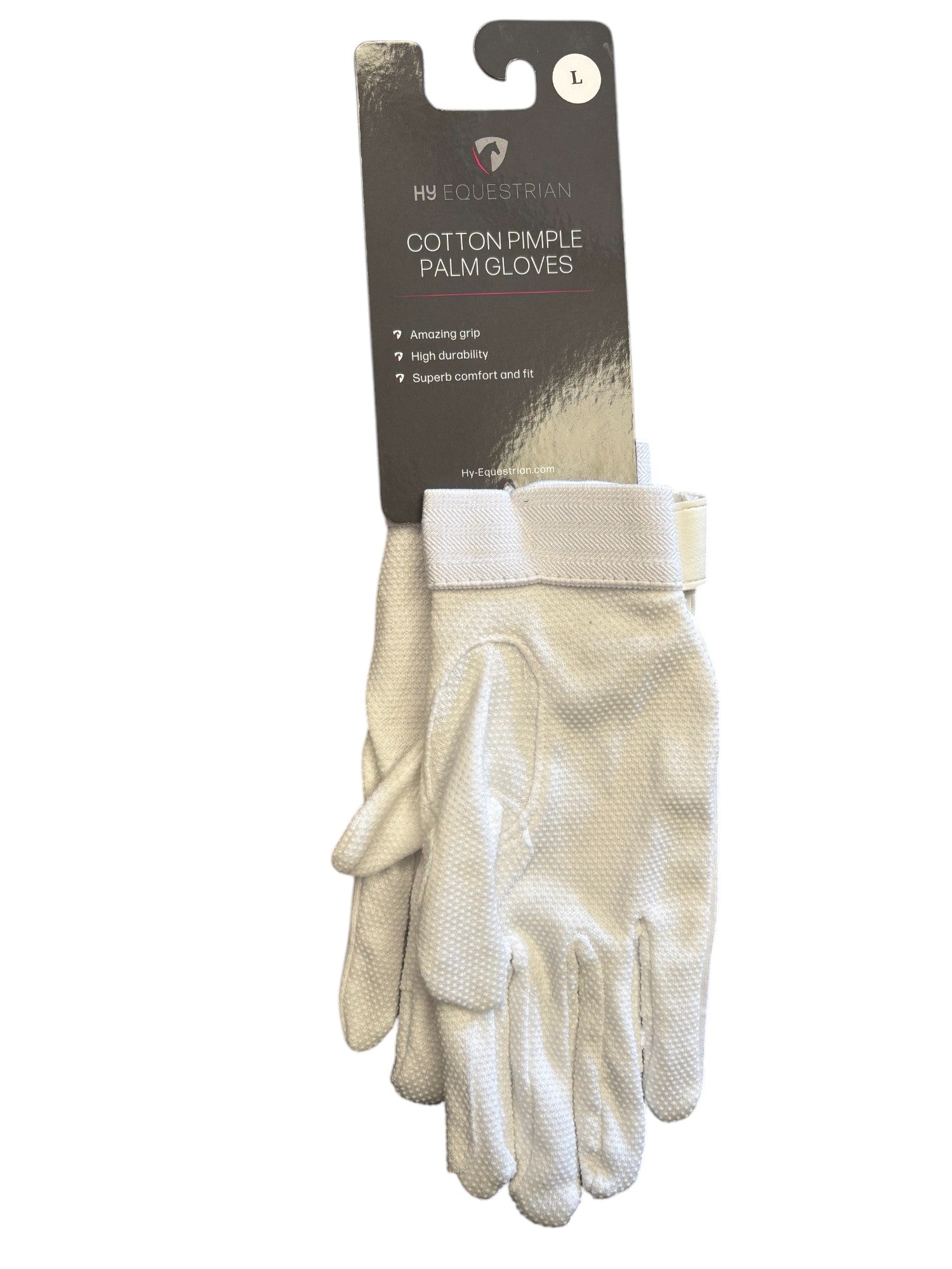 Hy Equestrian Cotton Pimple Palm Gloves