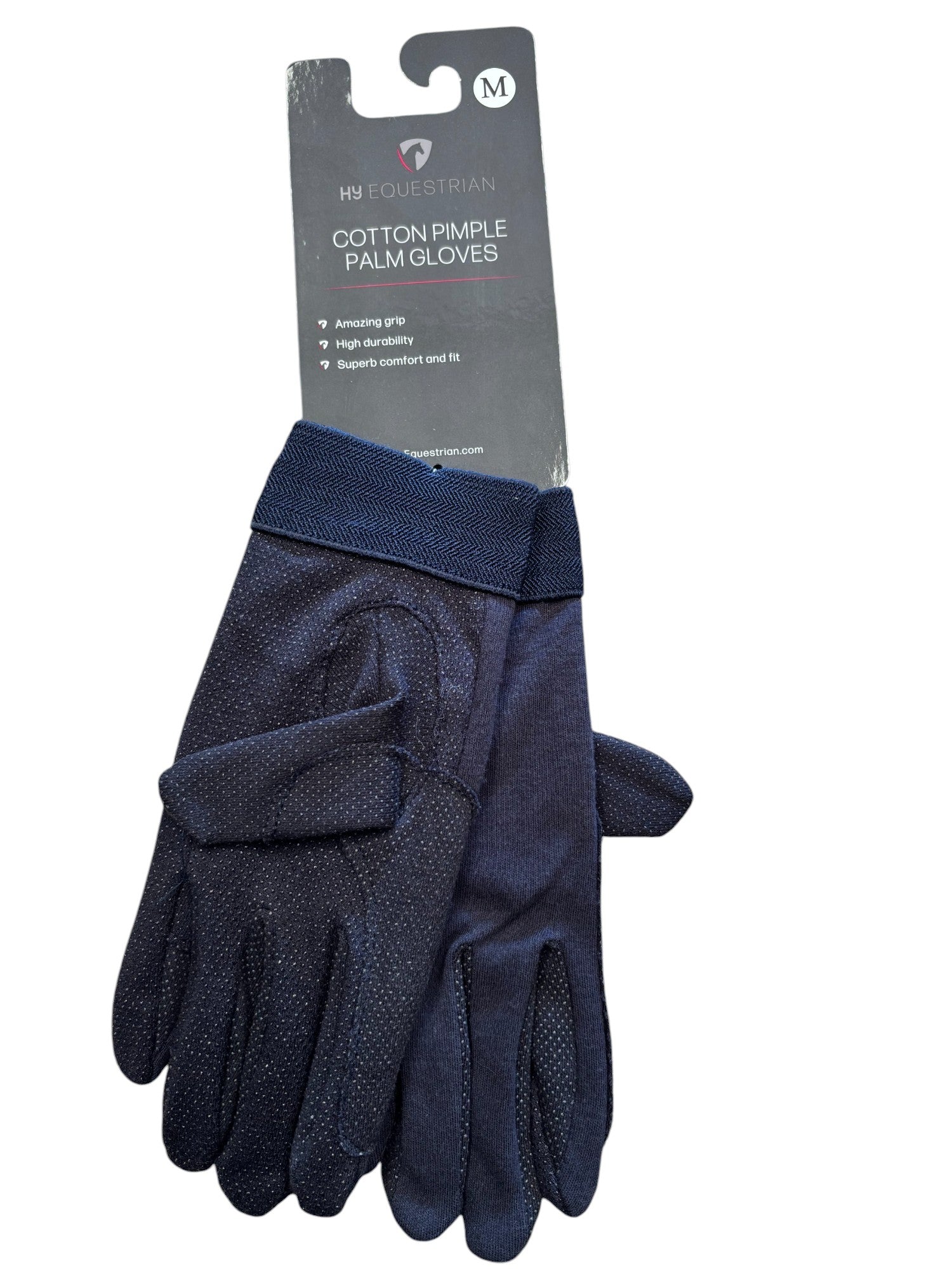 Hy Equestrian Cotton Pimple Palm Gloves