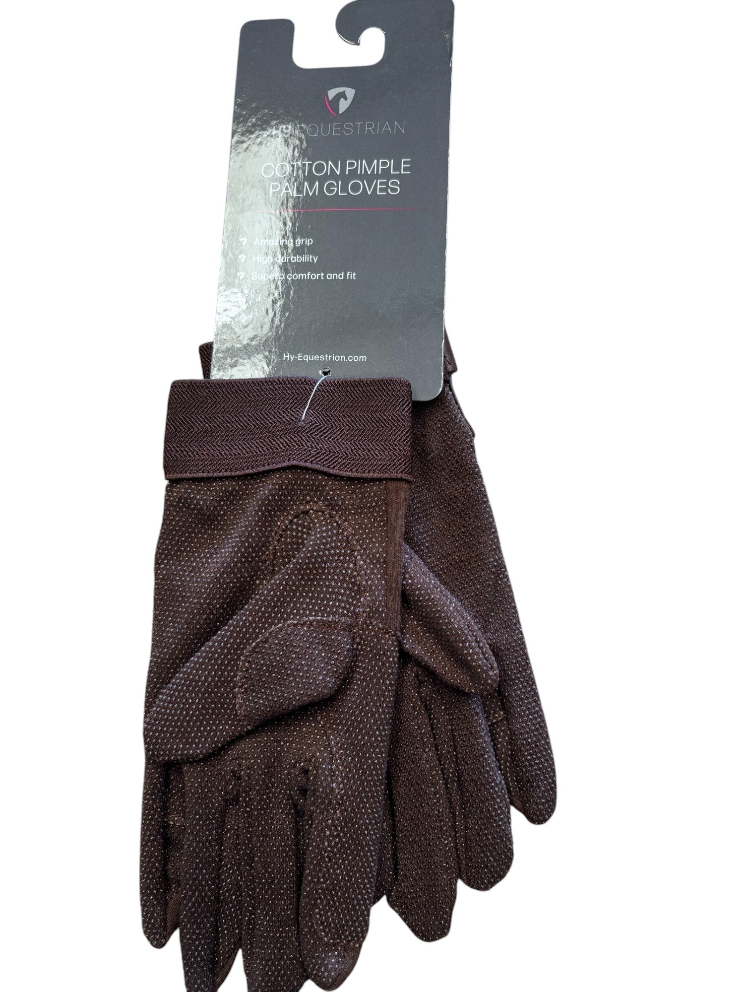 Hy Equestrian Cotton Pimple Palm Gloves