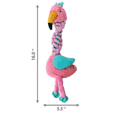 KONG Tugger Knots Flamingo