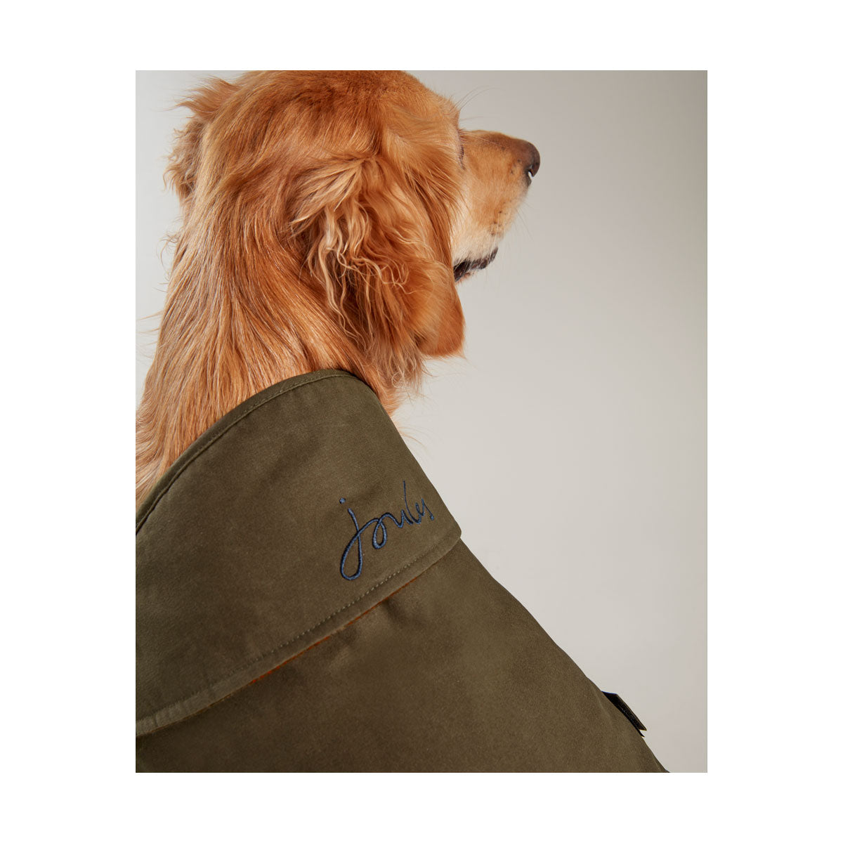Joules Wax Dog Coat Green