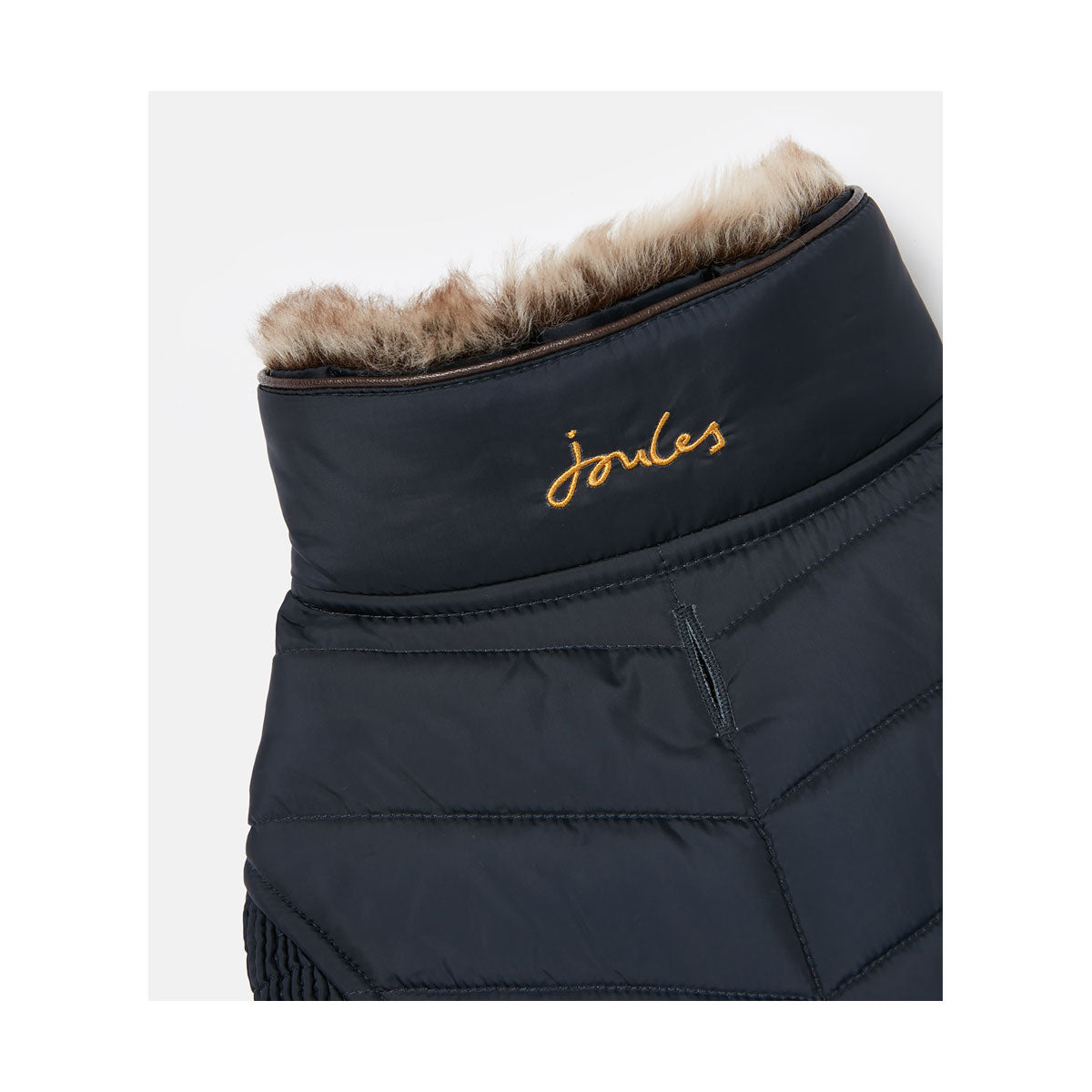 Joules Cherington Dog Coat Navy Blue