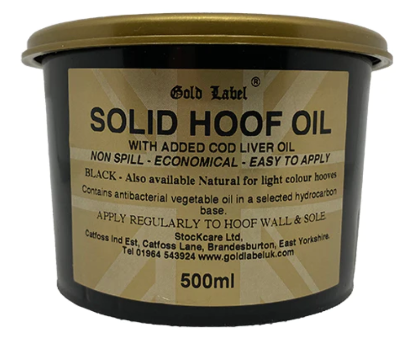 Gold Label Solid Hoof Oil Black