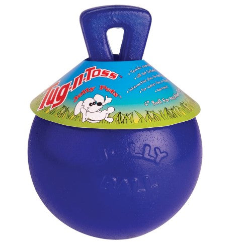 Horsemen's Pride Jolly Ball Tug-n-Toss Ball for Dogs