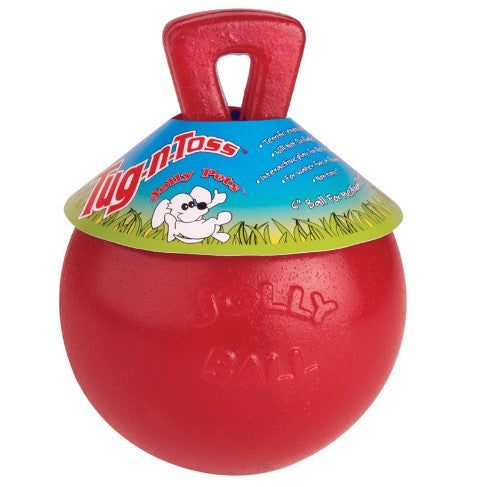 Horsemen's Pride Jolly Ball Tug-n-Toss Ball for Dogs