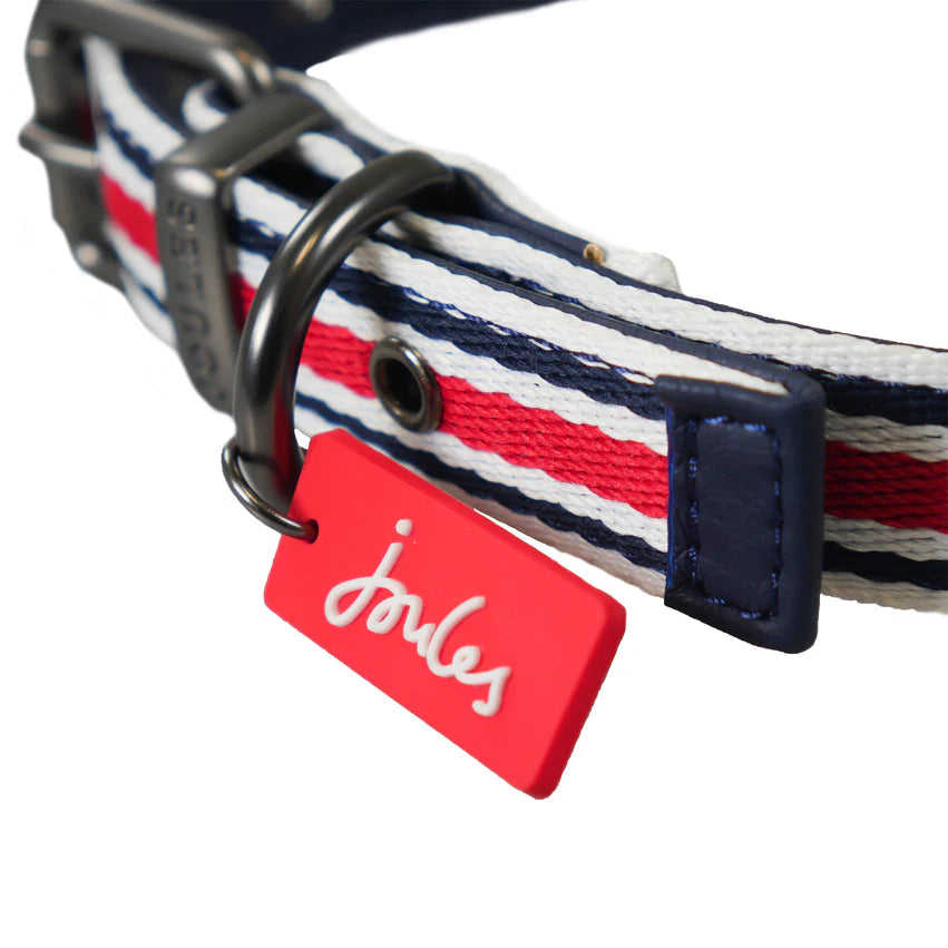 Joules 'Red, White & Blue' Striped Dog Collar