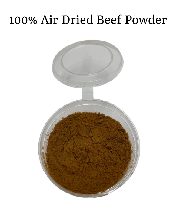 A pouch of Cappawccino dog-friendly coffee alternative by Winston & Porter, displayed on a table with coffee beans scattered in front and a croissant to the side.