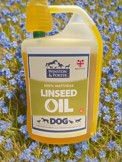 100% Natural Linseed Oil for dogs - Winston and Porter