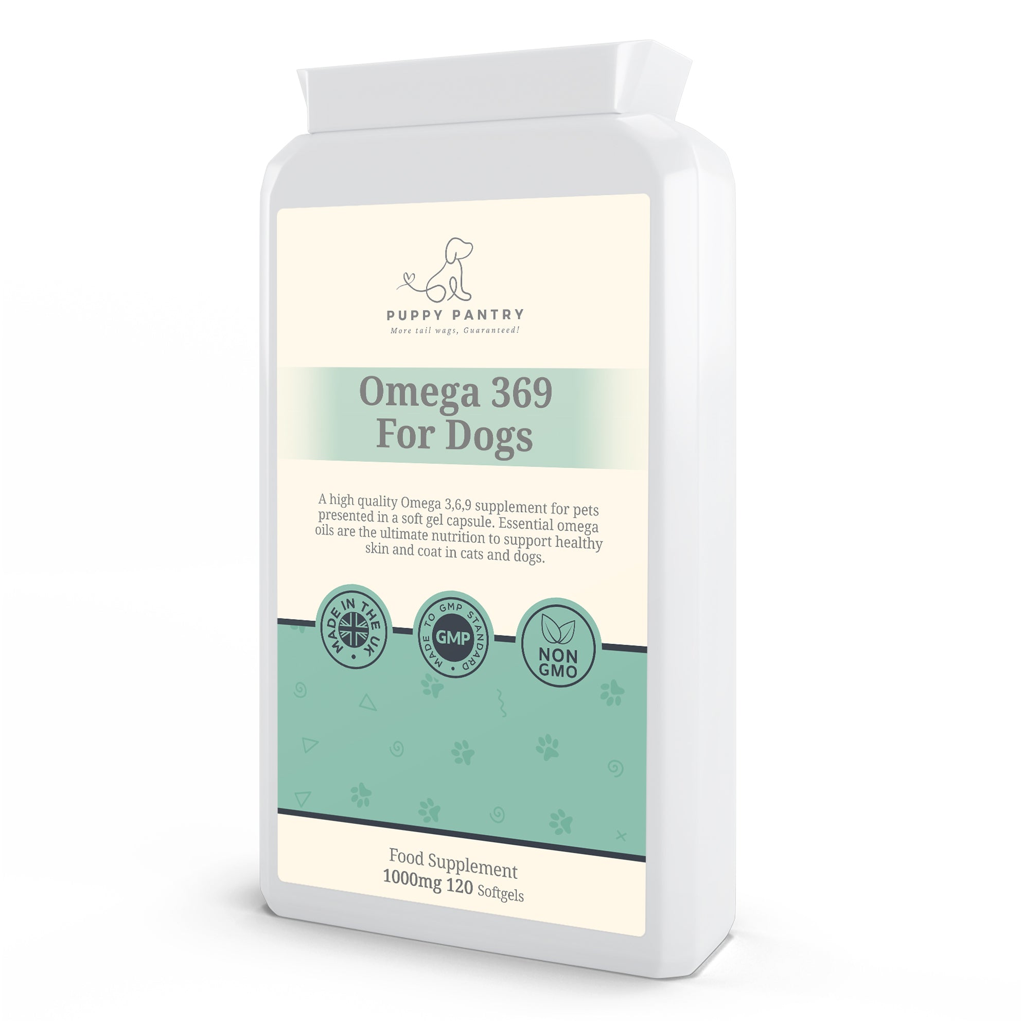 Omega 3-6-9 Softgels (120 Pack)
Supports brain function, skin health & a shiny coat