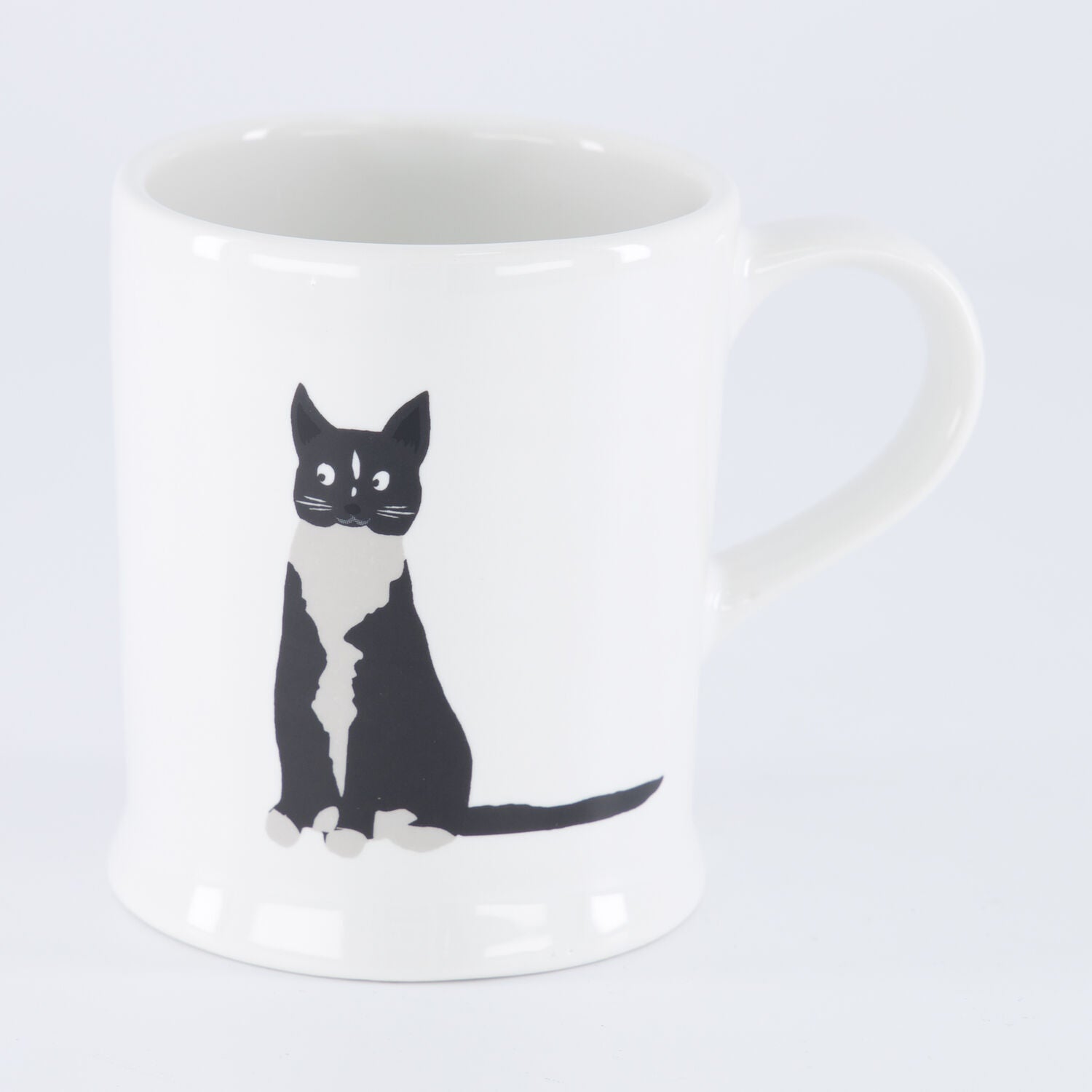 White 'Fenella Smith' Sitting Cat Mug