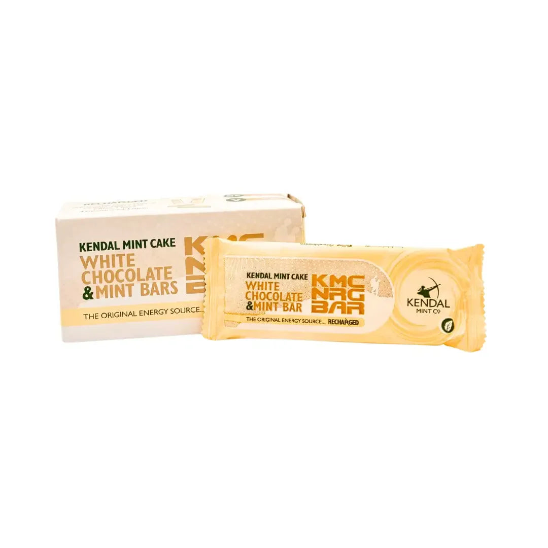 KMC NRG BAR: White Chocolate Coated Kendal Mint Cake 50g (Exclusive)