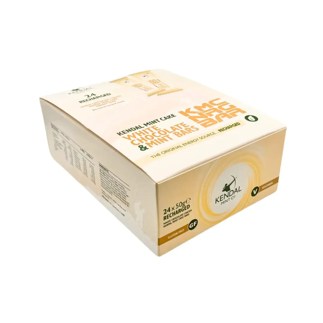 KMC NRG BAR: White Chocolate Coated Kendal Mint Cake 50g (Exclusive)
