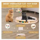 Cat Scratch Toy Turntable Sisal Scracher Pad Round Funny Toy With Spring Ball