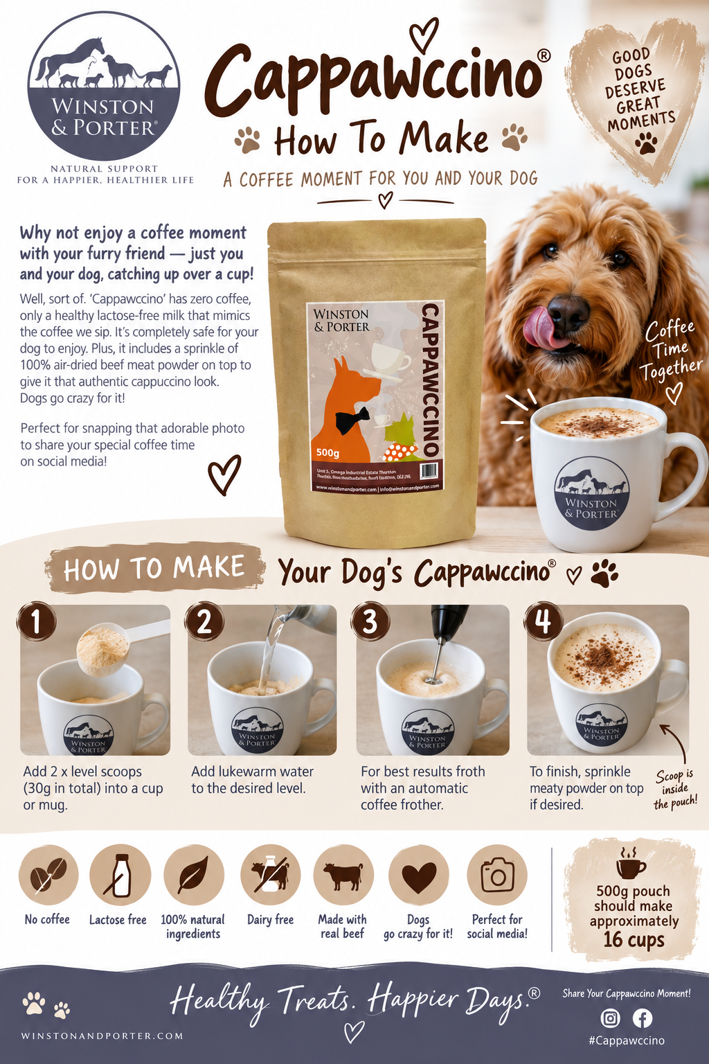 Cappawccino - The healthy coffee alternative for dogs