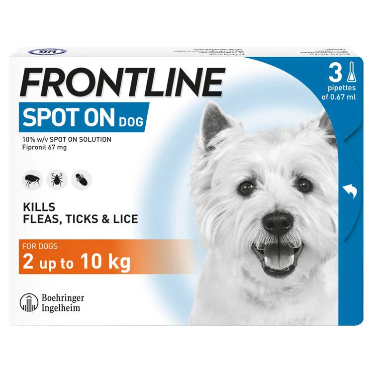Frontline Spot On Flea & Tick Treatment for Small Dogs (2-10kg) - 🌟REDUCED TO CLEAR🐕 ONLY 1 LEFT!!