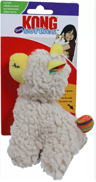 KONG Buzzy Llama Cat Toy