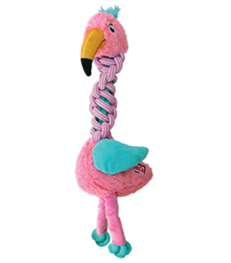 KONG Tugger Knots Flamingo