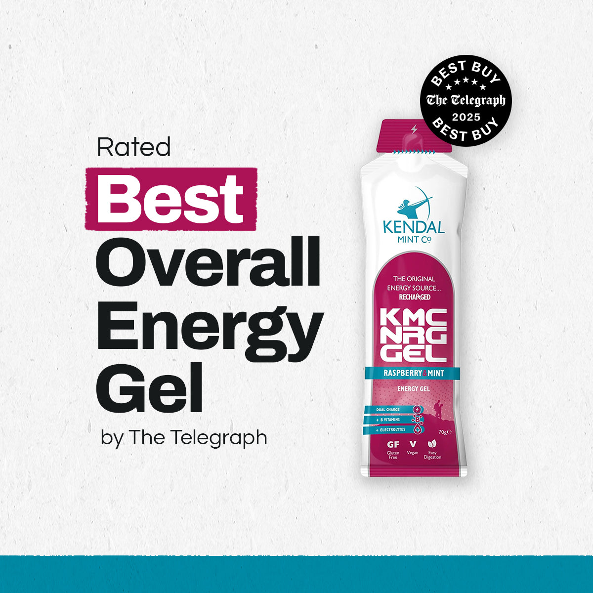 KMC NRG GEL Raspberry & Mint Energy Gel 70g