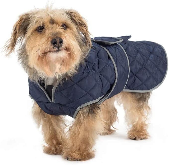 Ancol Quilted Dog Coat Navy
