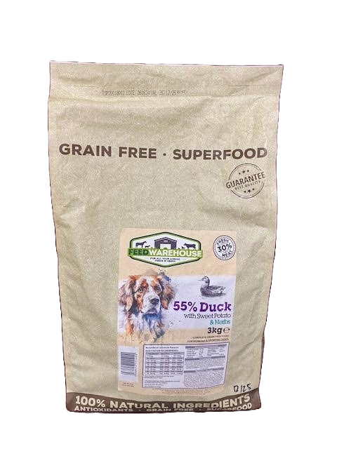 VAT FREE Grain FREE Dog SuperFood with Sweet Potato & Herbs
