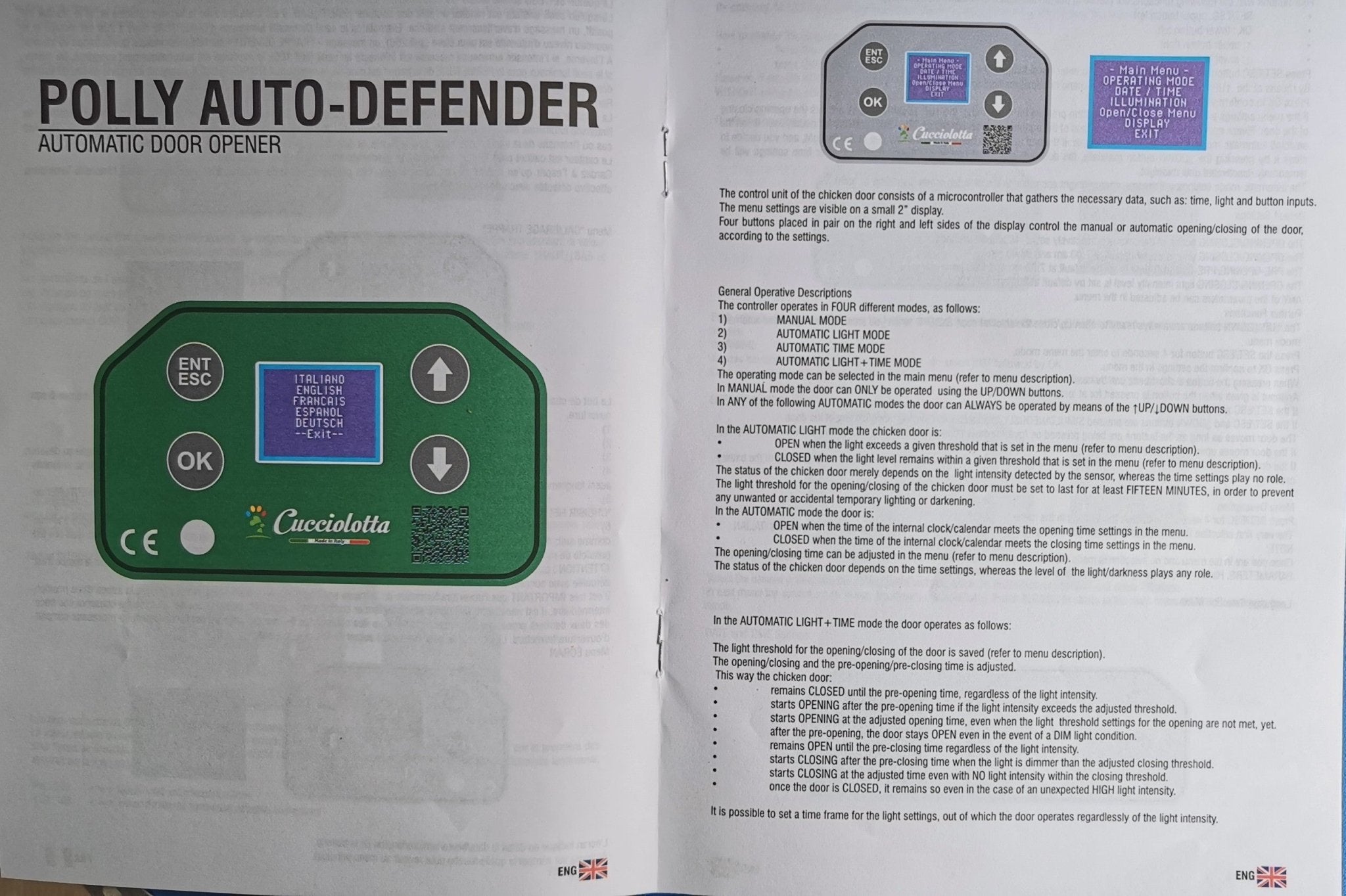 Easicoop Auto Defender Door Opener