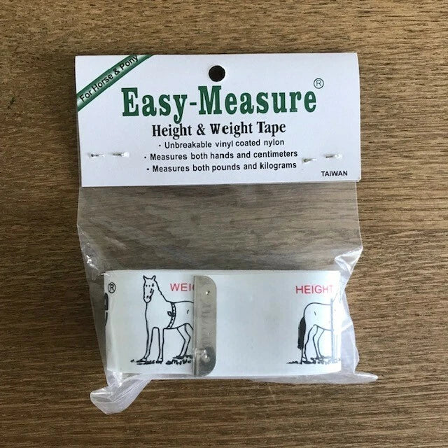 Winston and Porter Elico Easy-Measure height and weight tape in red, flexible measuring tape for kids' height and weight tracking.