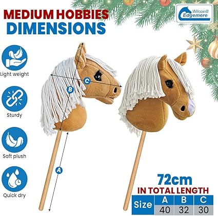 Equimed Hobby Horse Kid-Friendly Realistic Toy Pony Child Exercise Toy - 🌟REDUCED TO CLEAR🐎