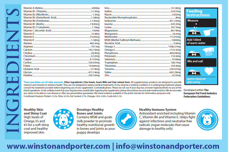 🐾 Puppy Porridge Premium Weaning and Whelping Supplement