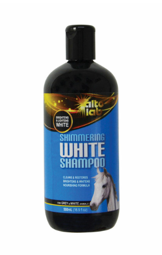 Glinsterende witte shampoo van Alto Lab