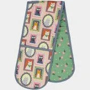 Ulster Weaves Multi-coloured Cat Theme Double oven glove