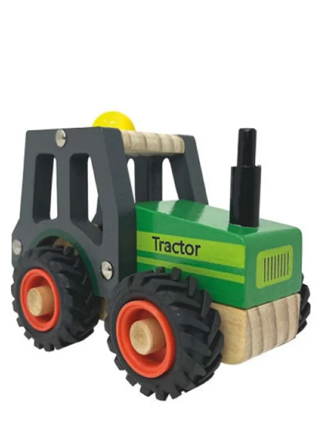 Playwrite Wooden Farm Tractor Toy