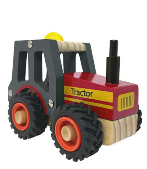 Playwrite Wooden Farm Tractor Toy