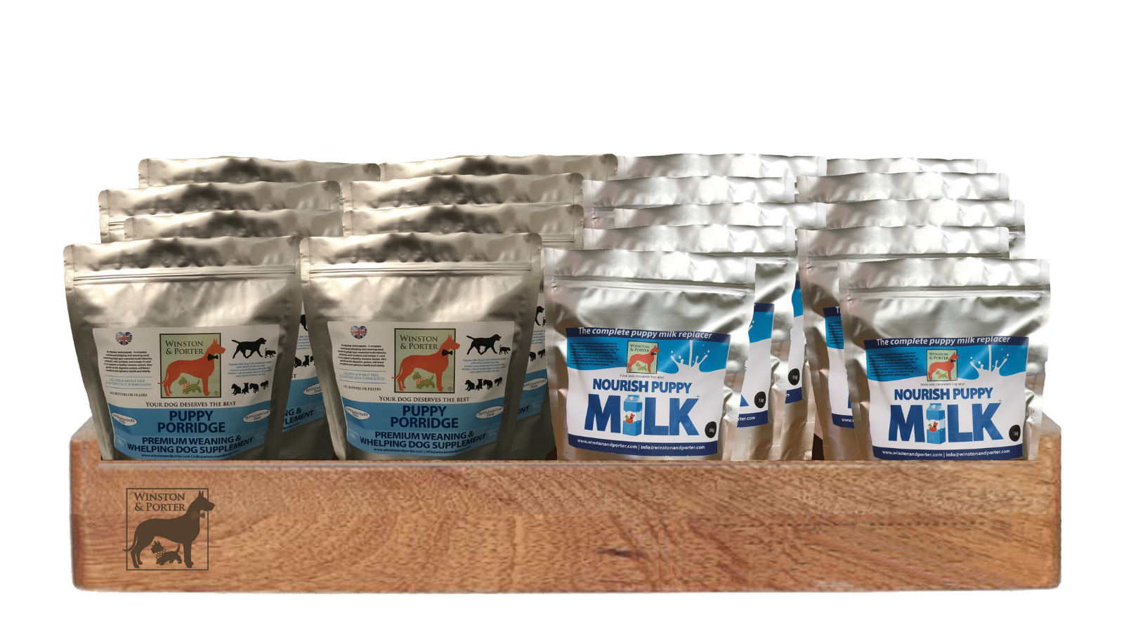Breeder Packs - Puppy Porridge and Puppy Milk - Free Shipping - Winston and Porter
