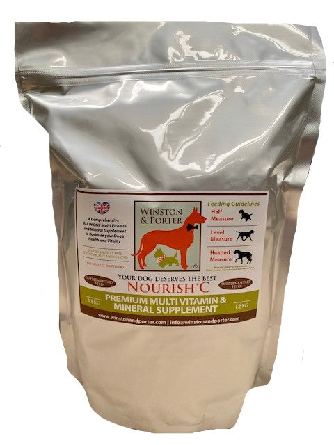 Nourish + C Premium Multi Vitamin & Mineral ALL IN ONE Raw Dog Food  Supplement - Winston and Porter