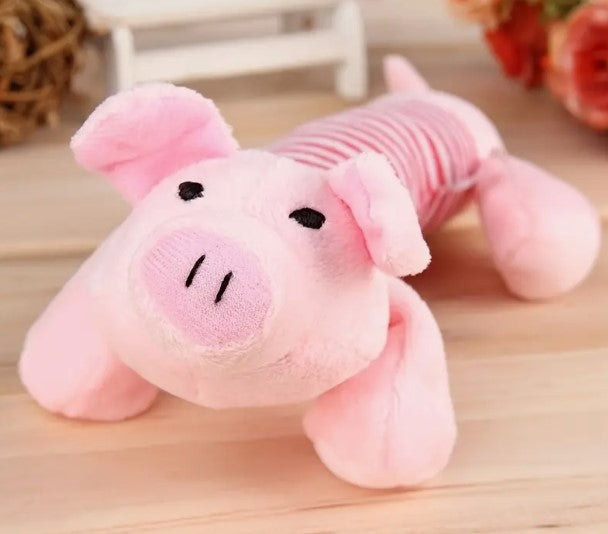 SQUEAKY PIG DOG TOY